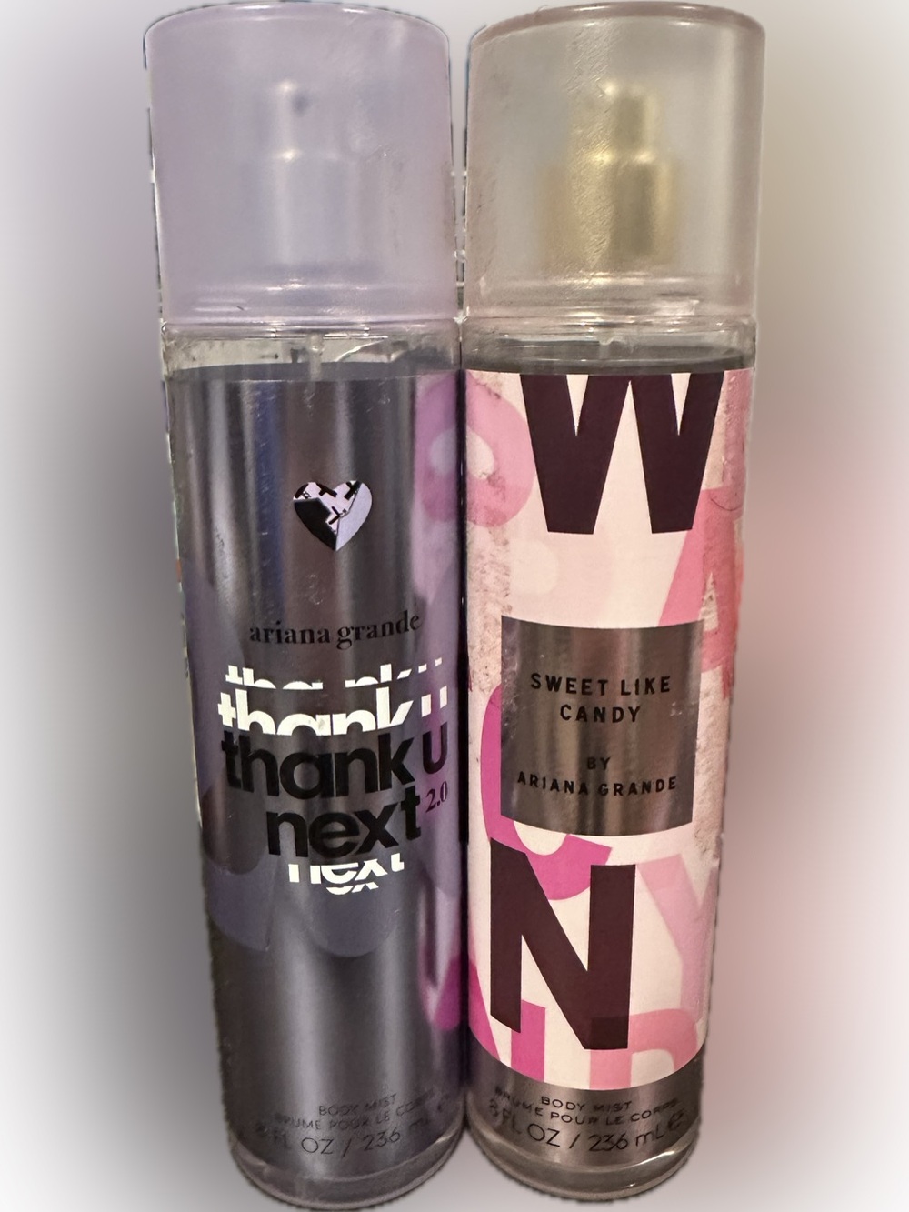 Ariana Grande Thank U Next & Sweet Like Candy Body Mist Duo